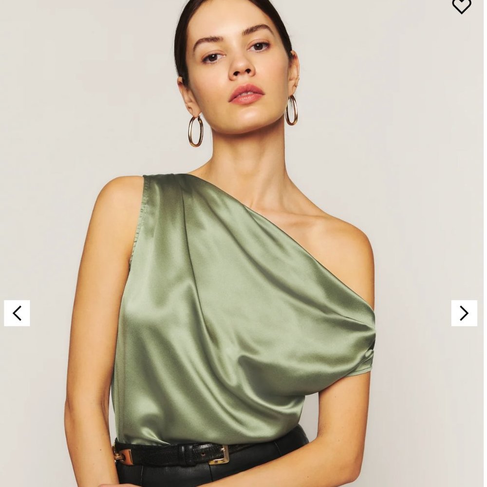 NWT REFORMATION Annika Silk Top Size 6